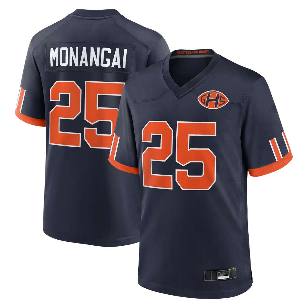 Kooe C.Bears #25 Kyle Monangai Navy 2026 Rivalries Collection Game Stitched Jerseys