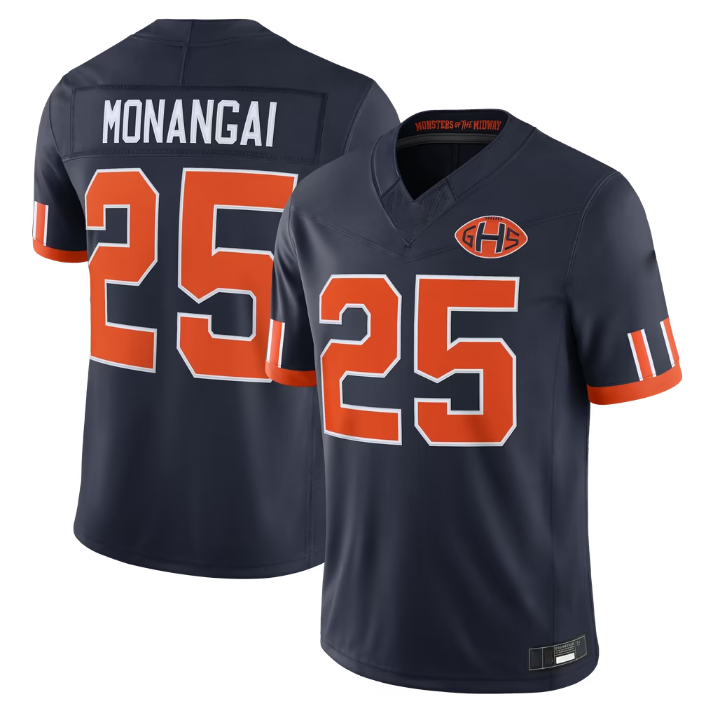 Kooe C.Bears #25 Kyle Monangai Navy 2026 Rivalries Collection Stitched Limited Stitched Jerseys