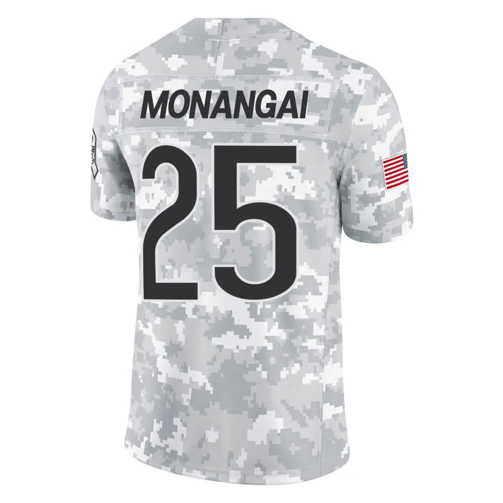 Kooe C.Bears #25 Kyle Monangai Player Arctic Camo Salute to Service Limited Stitched Jerseys