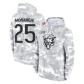 Kooe C.Bears #25 Kyle Monangai Player Arctic Camo Salute to Service Pullover Hoodies Limited Stitched Jerseys