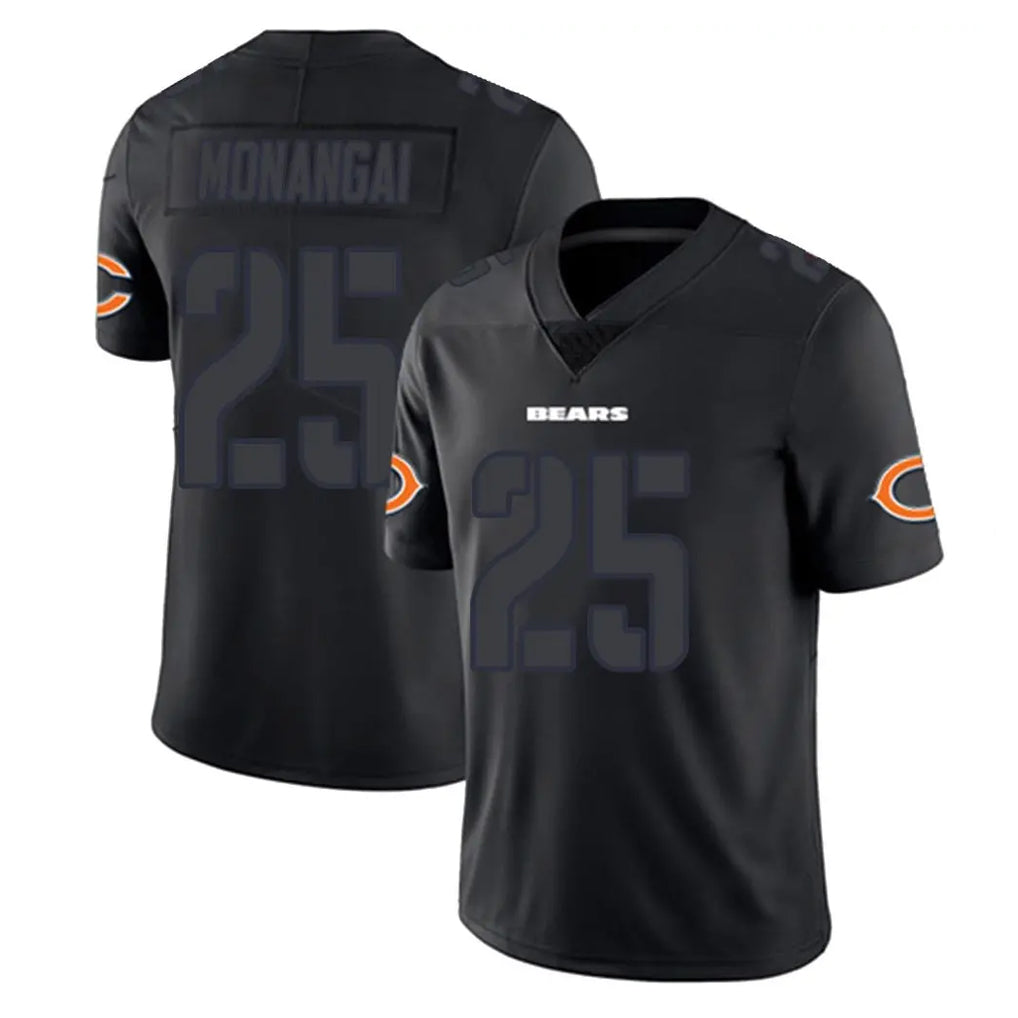Kooe C.Bears #25 Kyle Monangai Player Black Impact Limited Game Stitched Jerseys