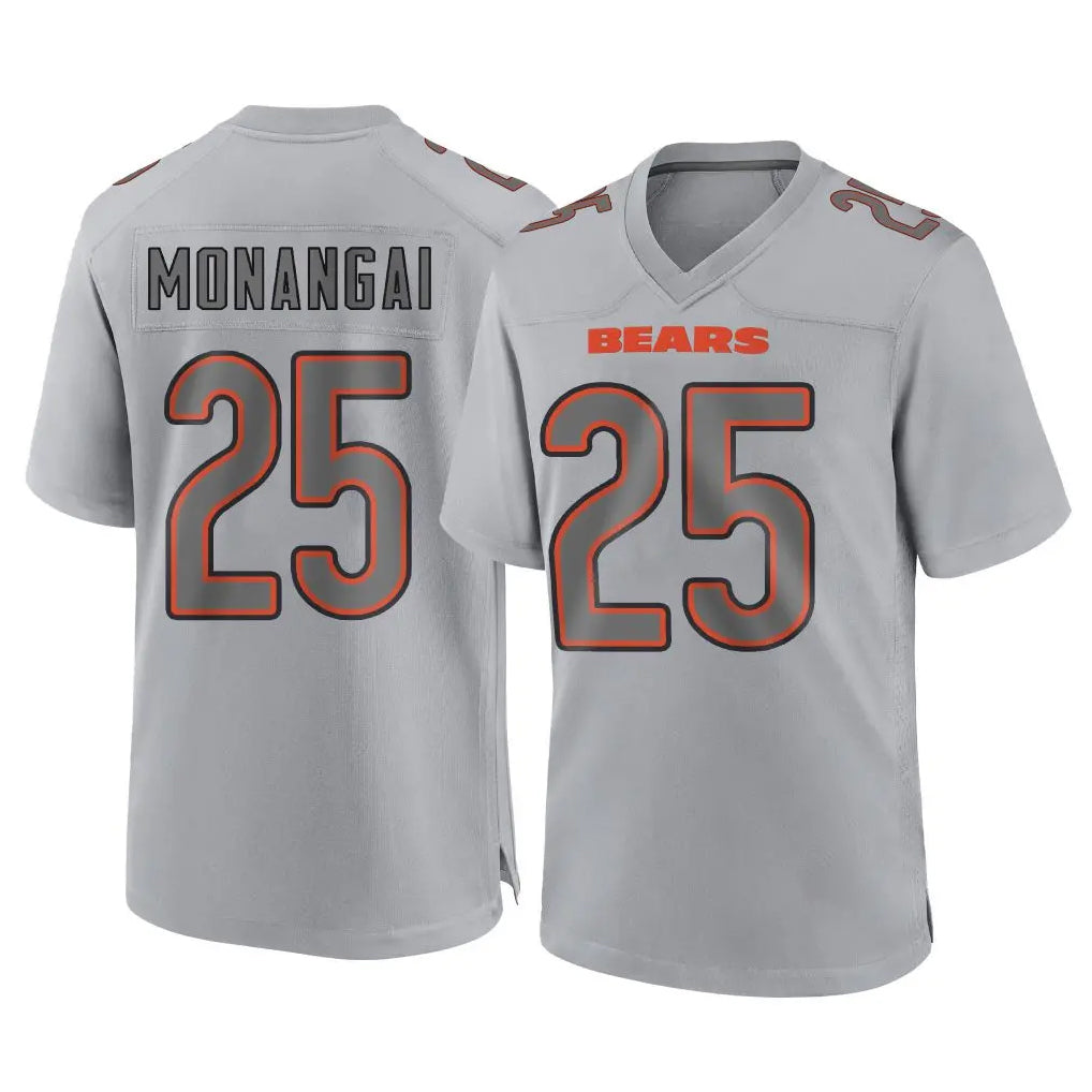Kooe C.Bears #25 Kyle Monangai Player Gray Atmosphere Fashion Game Stitched Jerseys