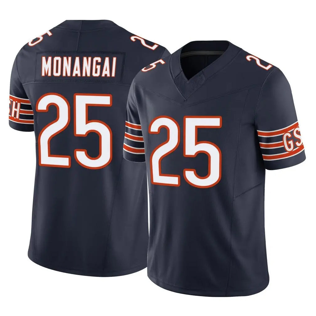 Kooe C.Bears #25 Kyle Monangai Player Navy Vapor F.U.S.E. Limited Home Game Stitched Jerseys