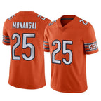 Kooe C.Bears #25 Kyle Monangai Player Orange Alternate Vapor Limited Home Game Stitched Jerseys