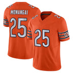 Kooe C.Bears #25 Kyle Monangai Player Orange Vapor F.U.S.E. Limited Home Game Stitched Jerseys