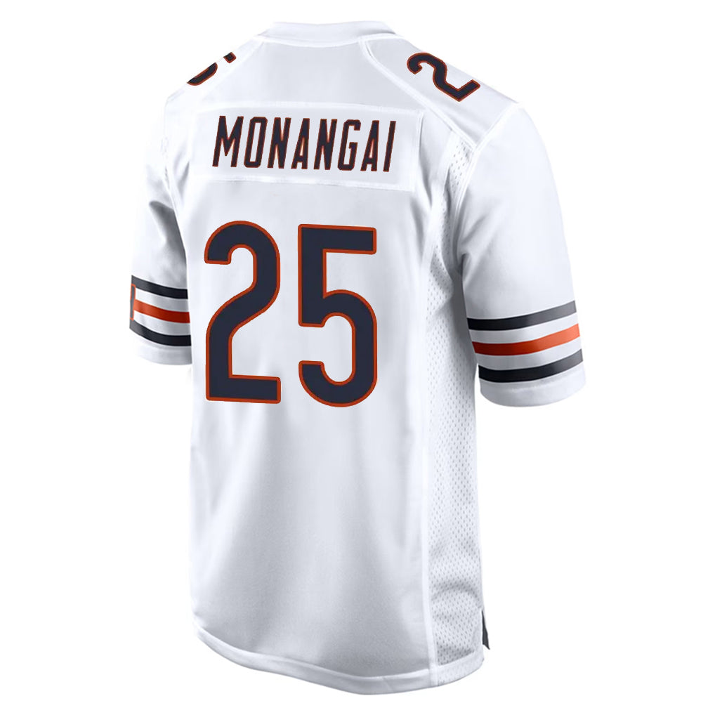 Kooe C.Bears #25 Kyle Monangai Player White Home Game Stitched Jerseys