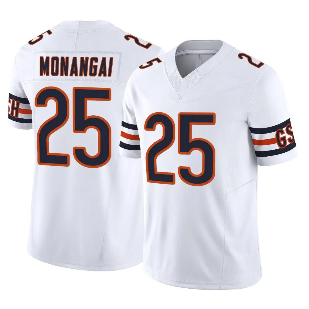 Kooe C.Bears #25 Kyle Monangai Player White Vapor F.U.S.E. Limited Home Game Stitched Jerseys