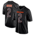 Kooe C.Bears #2 D.J. Moore Player Black Carbon Fashion Stitched Jerseys