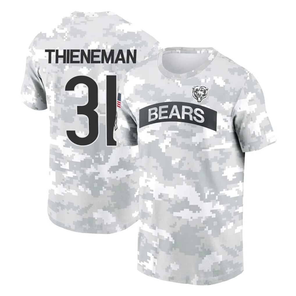 Kooe C.Bears #31 Dillon Thieneman Player Arctic Camo Salute to Service Performance T-Shirt Limited Stitched Jerseys