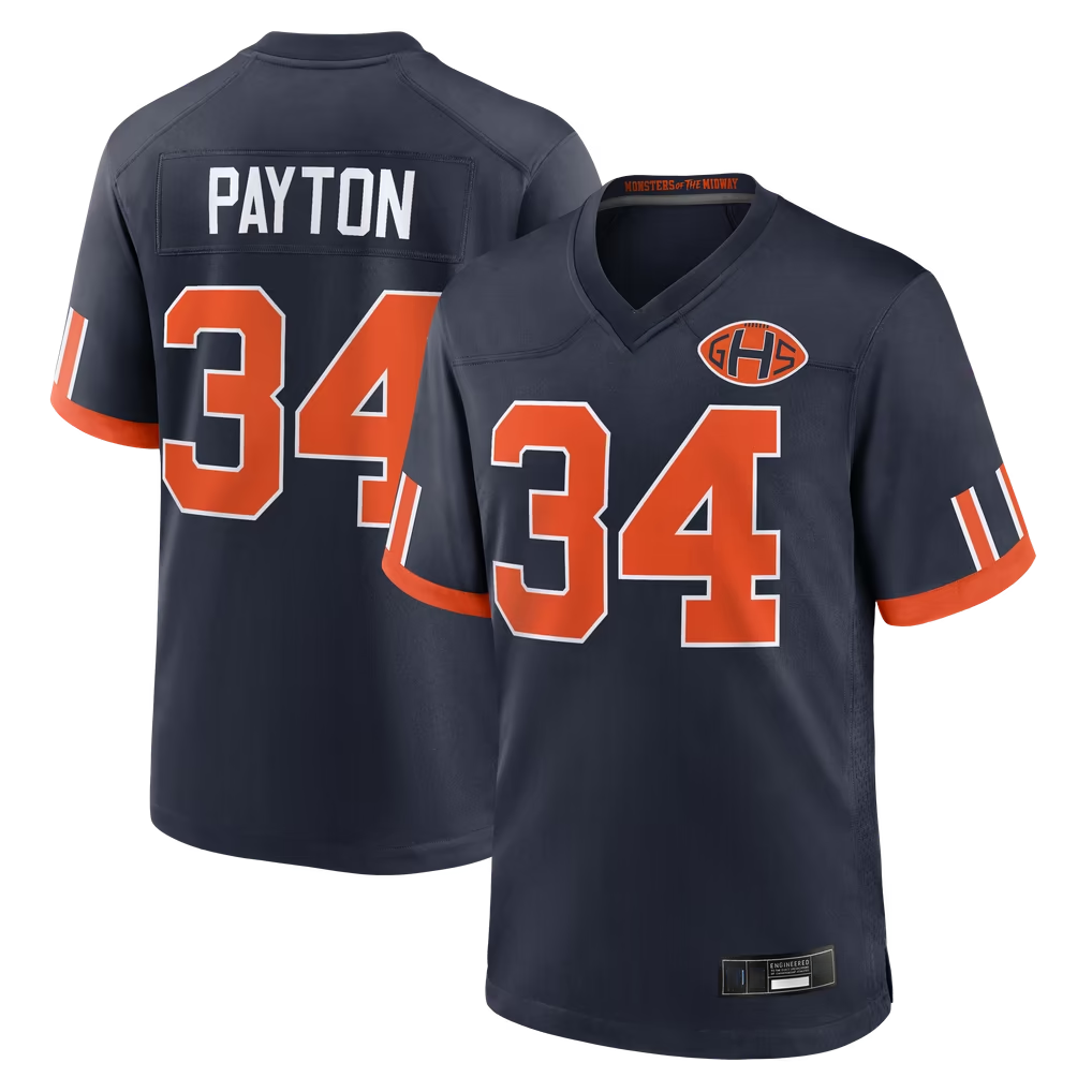 Kooe C.Bears #34 Walter Payton Navy 2026 Rivalries Collection Game Stitched Jerseys
