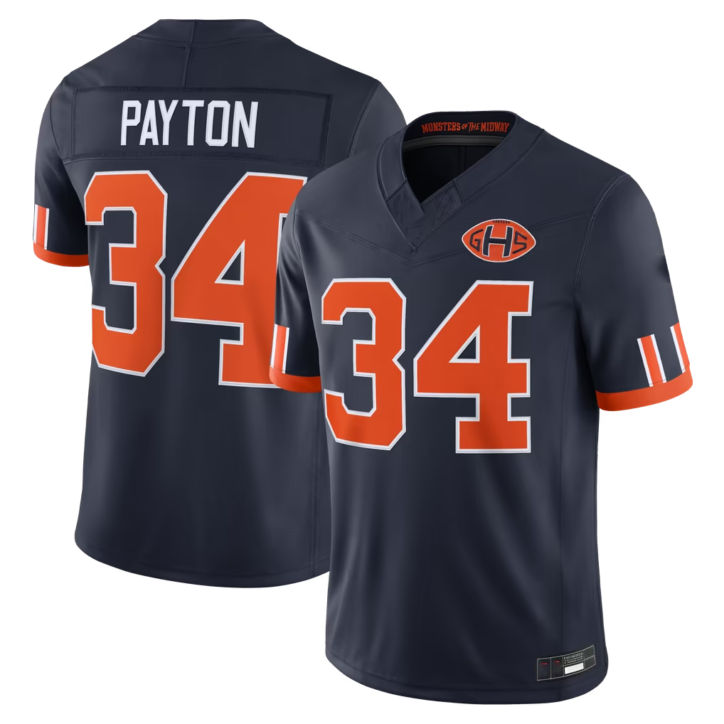 Kooe C.Bears #34 Walter Payton Navy 2026 Rivalries Collection Limited Stitched Jerseys