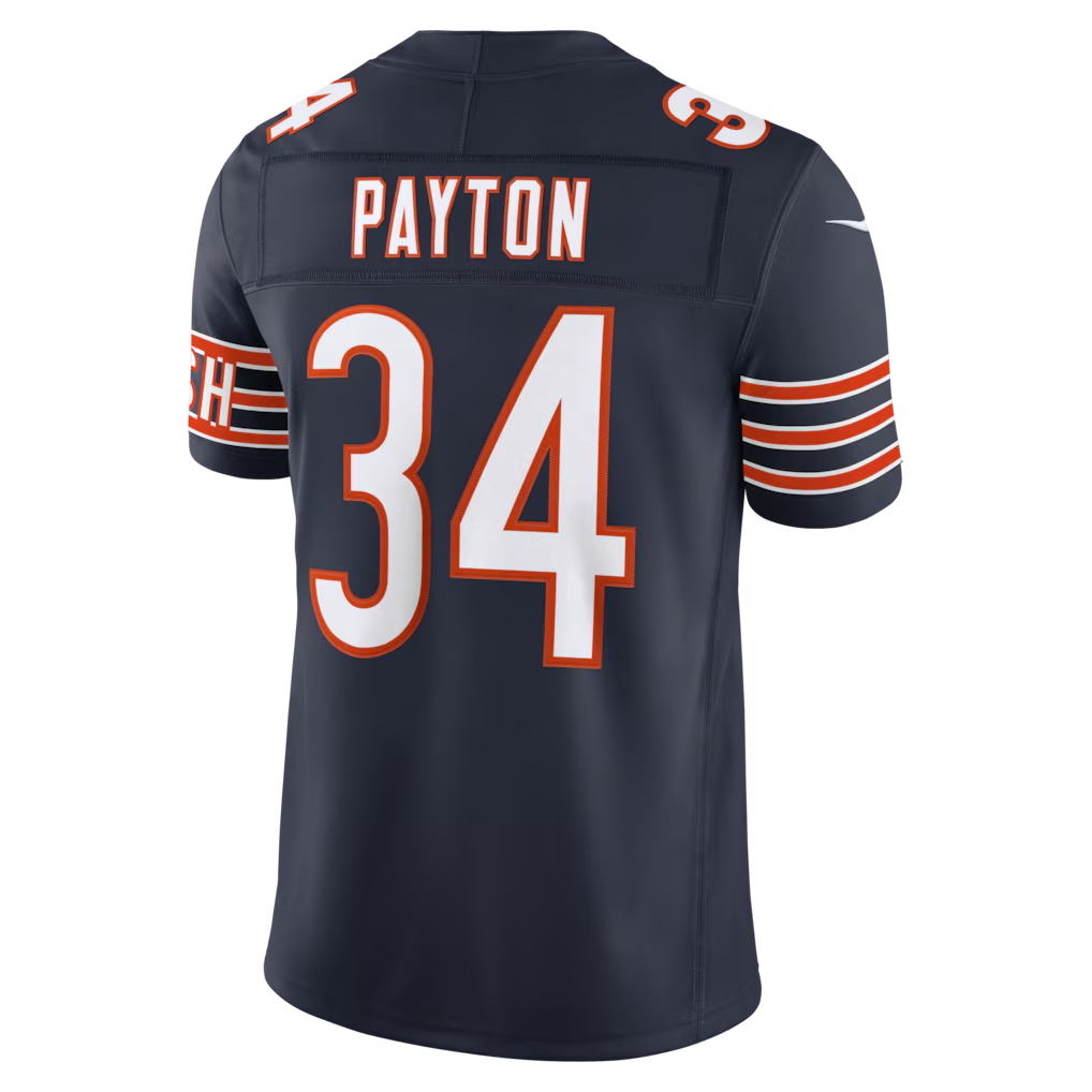 Kooe C.Bears #34 Walter Payton Navy Vapor F.U.S.E. Stitched Retired Limited Stitched Jerseys