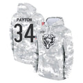 Kooe C.Bears #34 Walter Payton Player Arctic Camo Salute to Service Pullover Hoodies Limited Stitched Jerseys