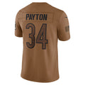 Kooe C.Bears #34 Walter Payton Player Brown Salute To Service Limited Stitched Jerseys