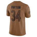 Kooe C.Bears #34 Walter Payton Player Brown Salute To Service Limited Stitched Jerseys