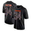 Kooe C.Bears #34 Walter Payton Player Carbon Black Fashion Game Stitched Jerseys