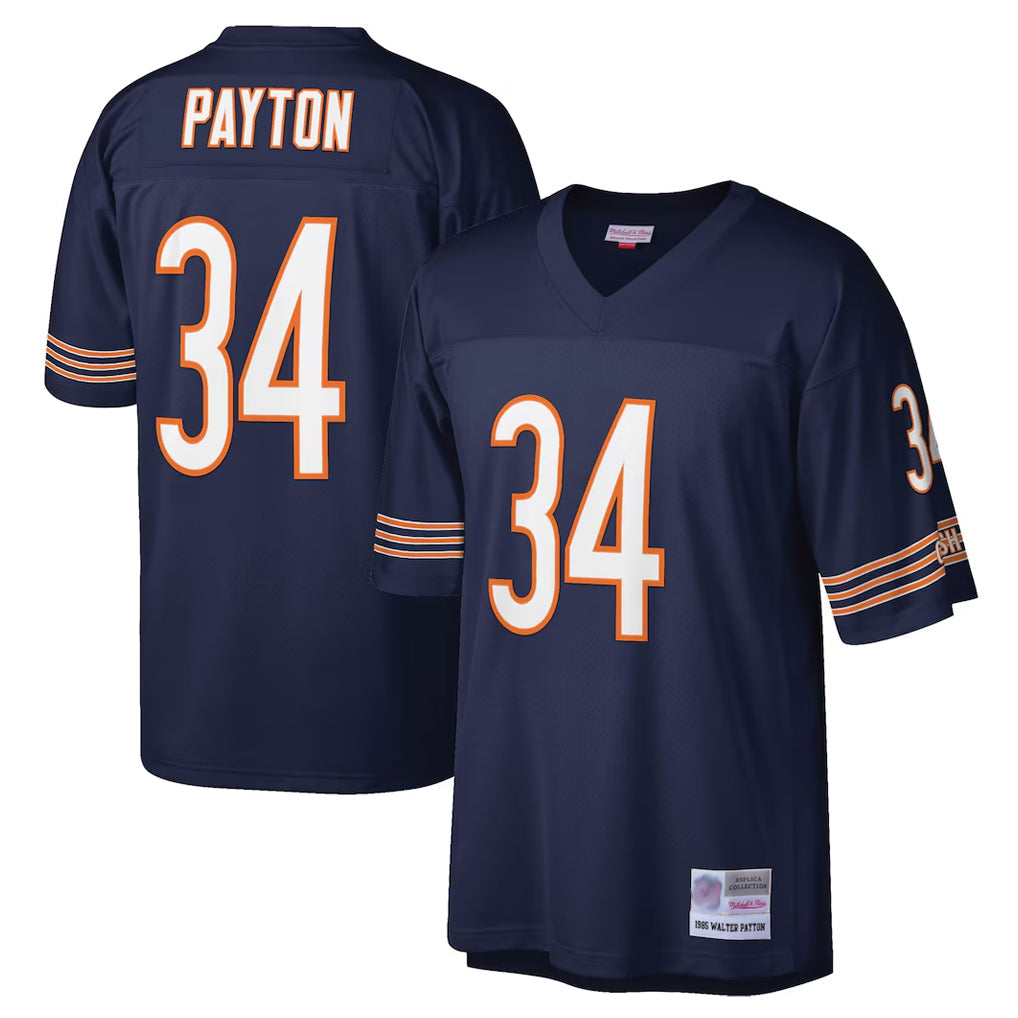 Kooe C.Bears #34 Walter Payton Player Navy Mitchell & Ness Legacy Replica Stitched Jerseys