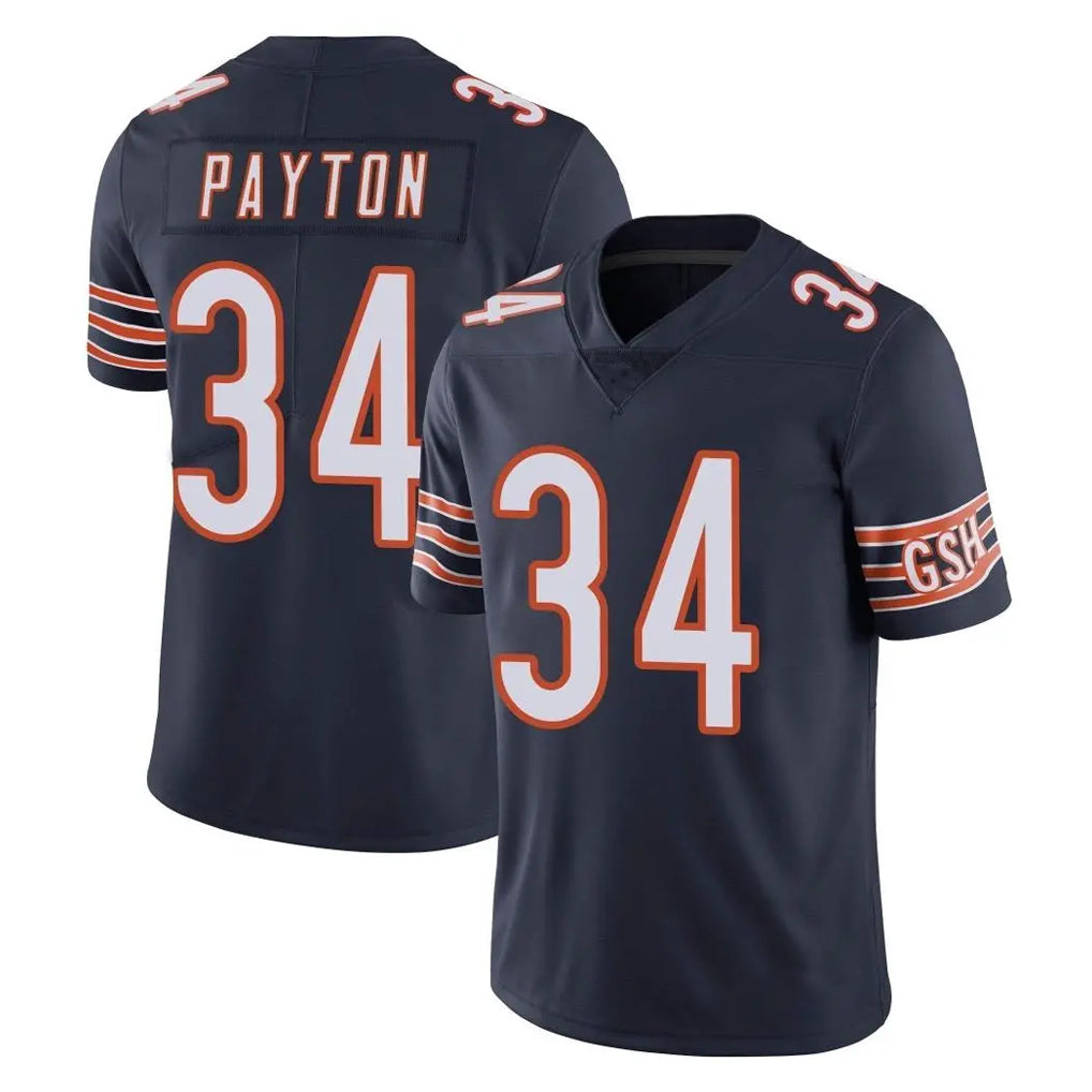 Kooe C.Bears #34 Walter Payton Player Navy Vapor Untouchable Limited Home Game Stitched Jerseys