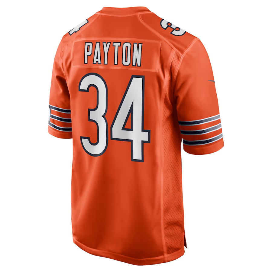 Kooe C.Bears #34 Walter Payton Player Orange Alternate Game Stitched Jerseys