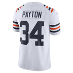 Kooe C.Bears #34 Walter Payton Player White Alternate Classic Limited Game Stitched Jerseys