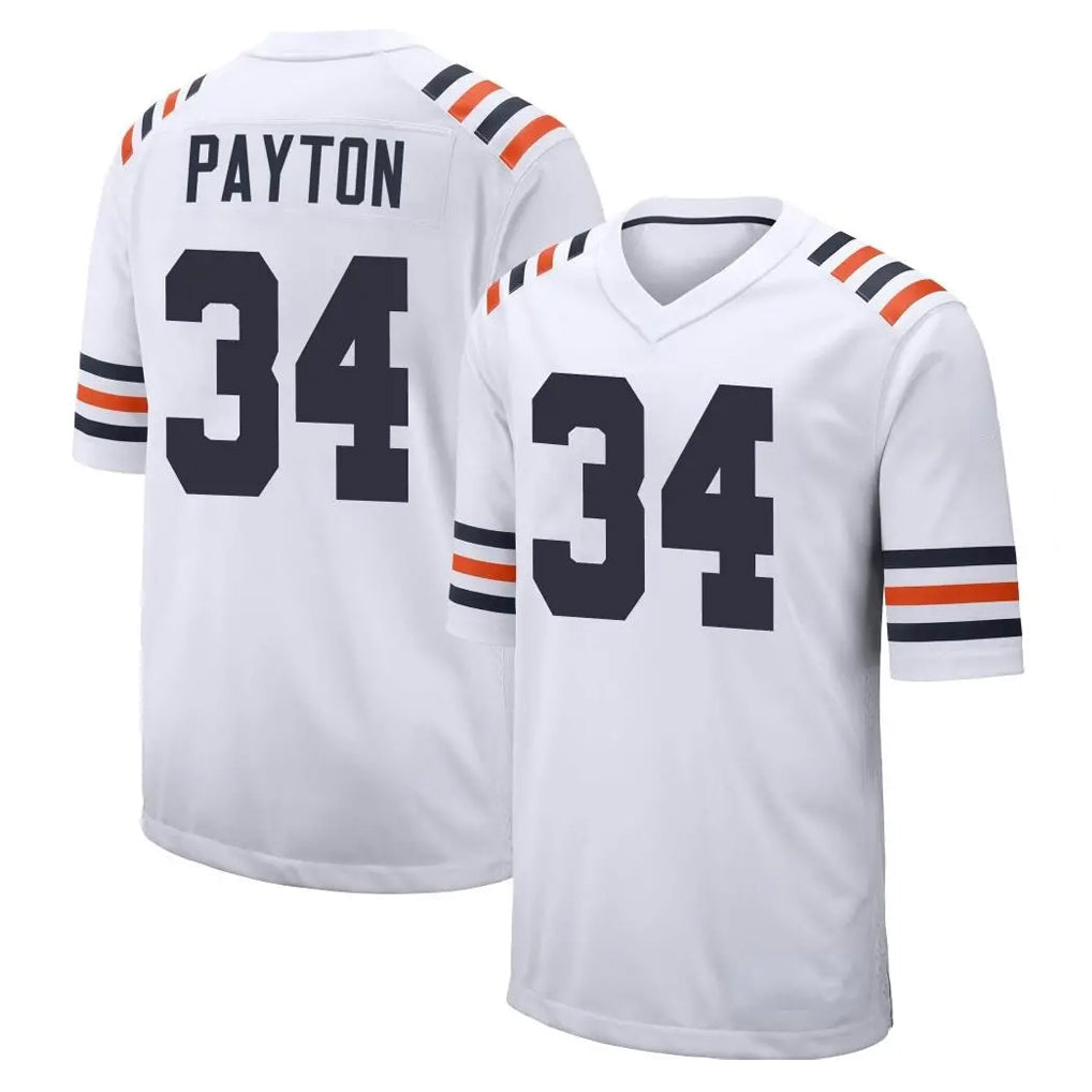 Kooe C.Bears #34 Walter Payton Player White Classic Home Game Stitched Jerseys