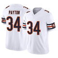Kooe C.Bears #34 Walter Payton Player White Vapor F.U.S.E. Limited Home Game Stitched Jerseys