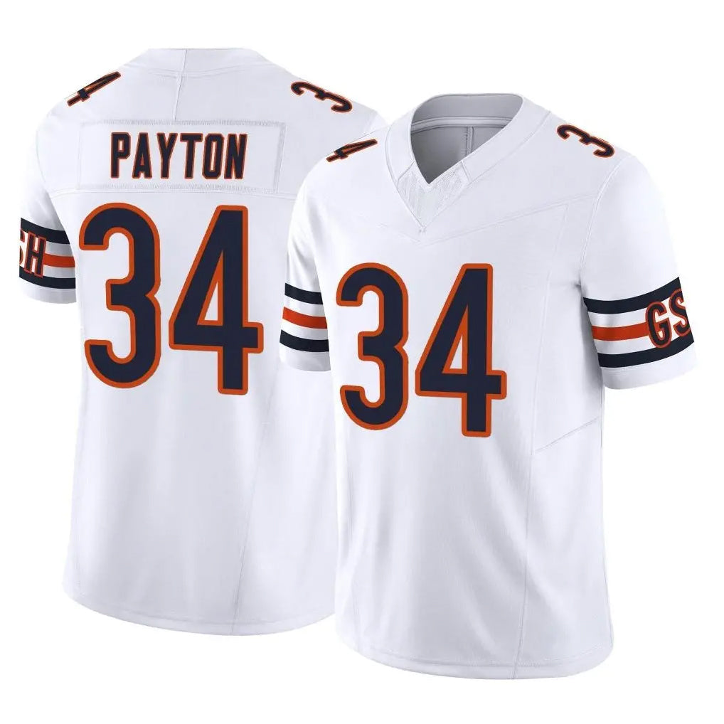 Kooe C.Bears #34 Walter Payton Player White Vapor F.U.S.E. Limited Home Game Stitched Jerseys