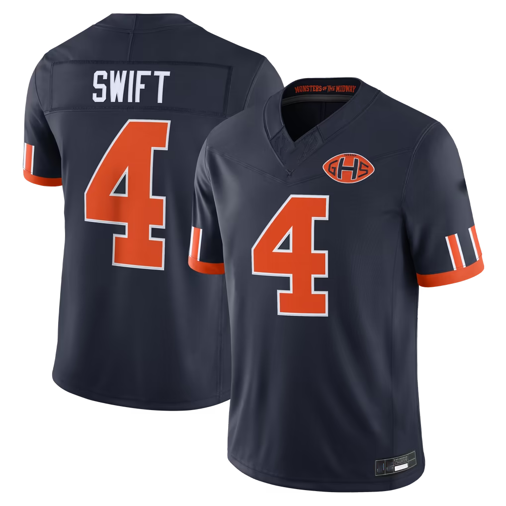 Kooe C.Bears #4 D'Andre Swift Navy 2026 Rivalries Collection Limited Stitched Jerseys