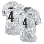 Kooe C.Bears #4 D'Andre Swift Player Arctic Camo Salute to Service Limited Stitched Jerseys