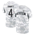 Kooe C.Bears #4 D'Andre Swift Player Arctic Camo Salute to Service Performance T-Shirt Limited Stitched Jerseys