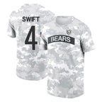 Kooe C.Bears #4 D'Andre Swift Player Arctic Camo Salute to Service Performance T-Shirt Limited Stitched Jerseys