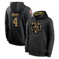 Kooe C.Bears #4 D'Andre Swift Player Black Salute to Service Pullover Hoodies Limited Stitched Jerseys