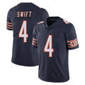 Kooe C.Bears #4 D'Andre Swift Player Navy Vapor Untouchable Limited Home Game Stitched Jerseys