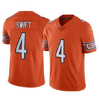 Kooe C.Bears #4 D'Andre Swift Player Orange Alternate Vapor Limited Home Game Stitched Jerseys