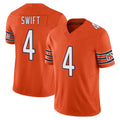 Kooe C.Bears #4 D'Andre Swift Player Orange Vapor F.U.S.E. Limited Home Game Stitched Jerseys