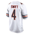 Kooe C.Bears #4 D'Andre Swift Player White Home Game Stitched Jerseys