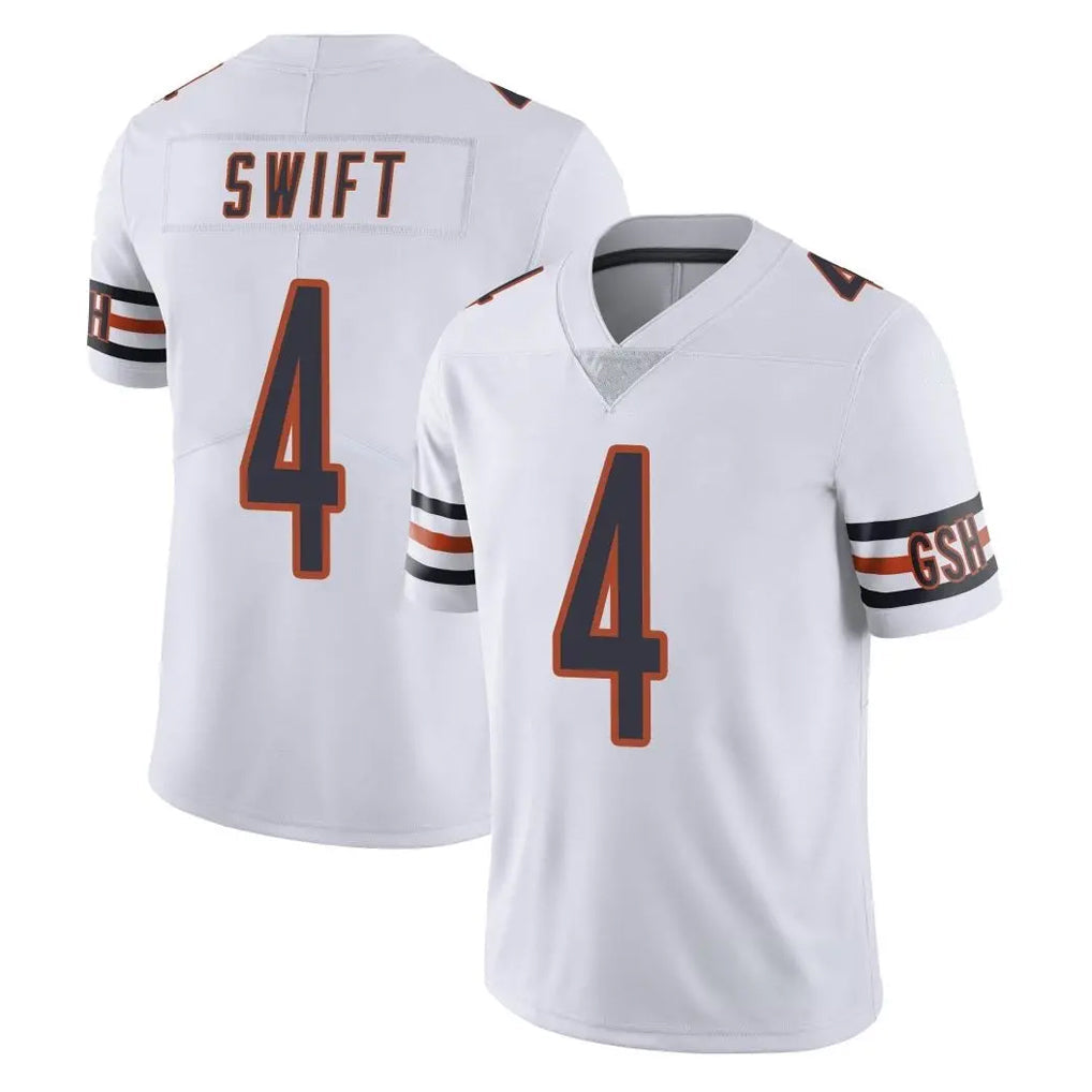 Kooe C.Bears #4 D'Andre Swift Player White Vapor Untouchable Limited Home Game Stitched Jerseys