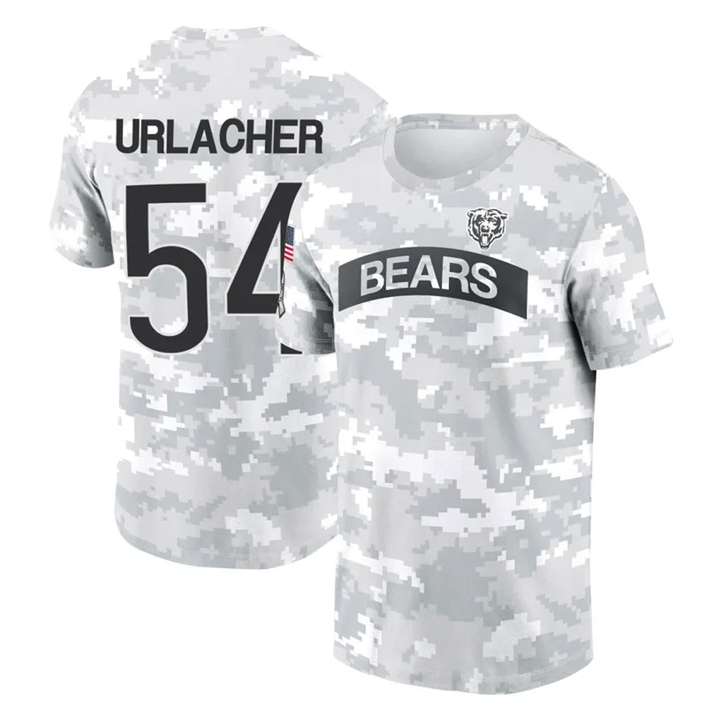 Kooe C.Bears #54 Brian Urlacher Player Arctic Camo Salute to Service Performance T-Shirt Limited Stitched Jerseys