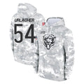 Kooe C.Bears #54 Brian Urlacher Player Arctic Camo Salute to Service Pullover Hoodies Limited Stitched Jerseys