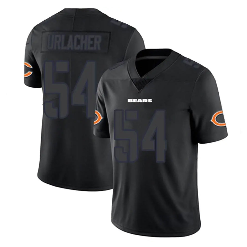 Kooe C.Bears #54 Brian Urlacher Player Black Impact Limited Game Stitched Jerseys