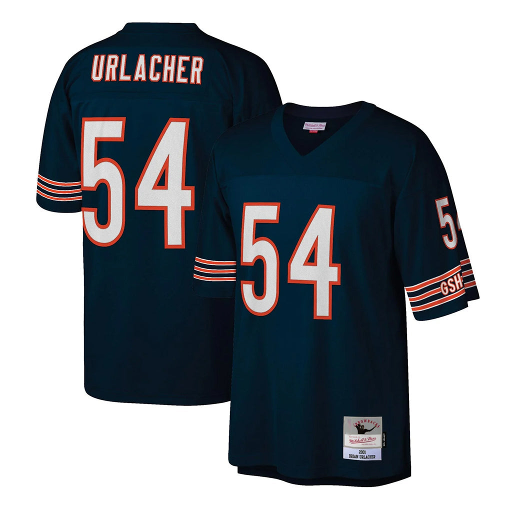 Kooe C.Bears #54 Brian Urlacher Player Navy Mitchell & Ness Legacy Replica Stitched Jerseys