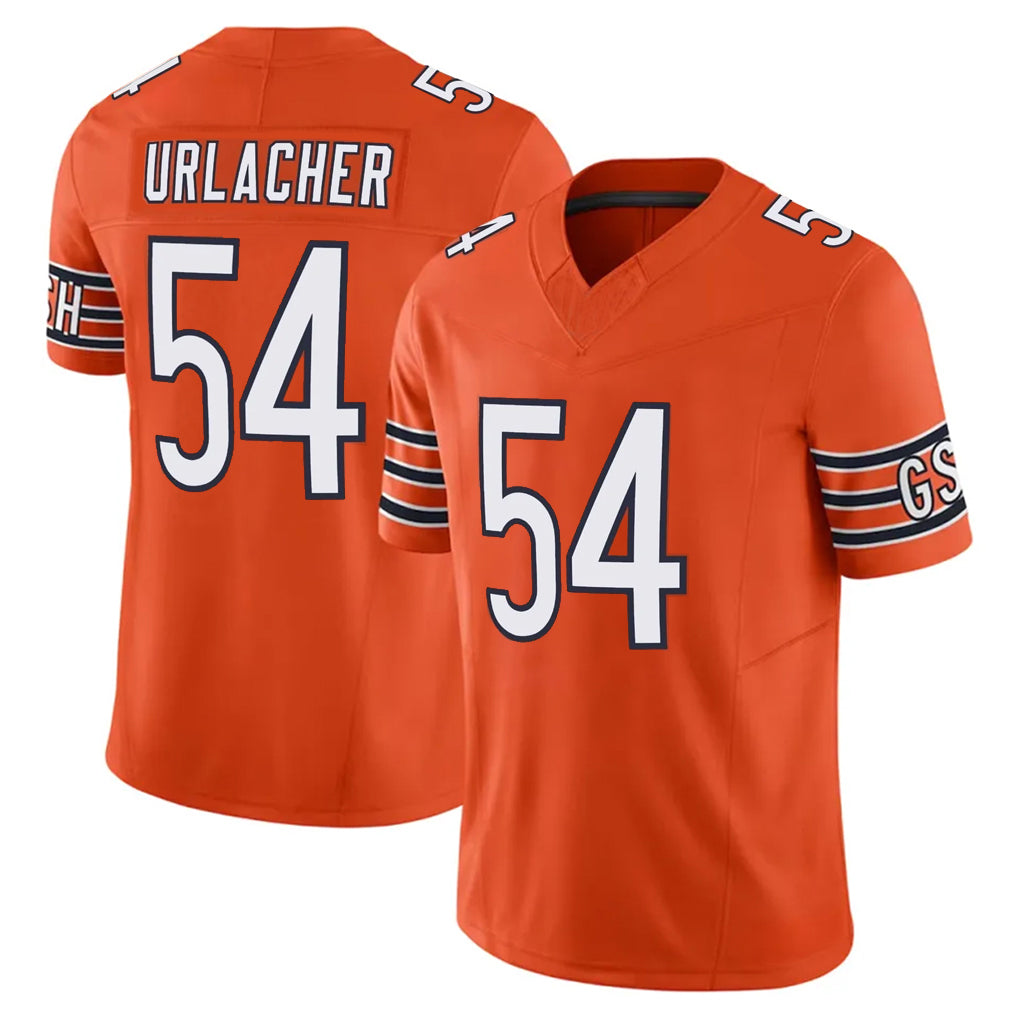 Kooe C.Bears #54 Brian Urlacher Player Orange Vapor F.U.S.E. Limited Home Game Stitched Jerseys