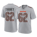 Kooe C.Bears #62 Joe Thuney Player Gray Atmosphere Fashion Game Stitched Jerseys