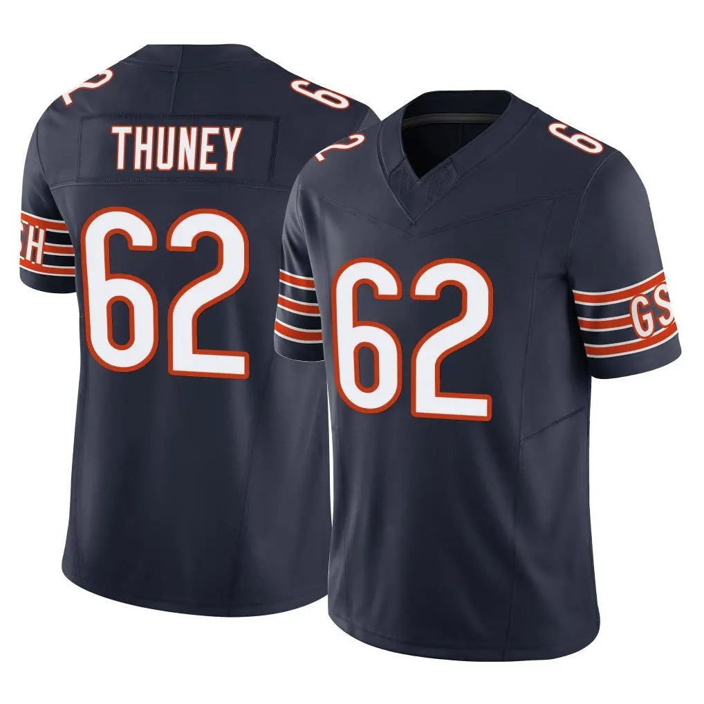 Kooe C.Bears #62 Joe Thuney Player Navy Vapor F.U.S.E. Limited Home Game Stitched Jerseys