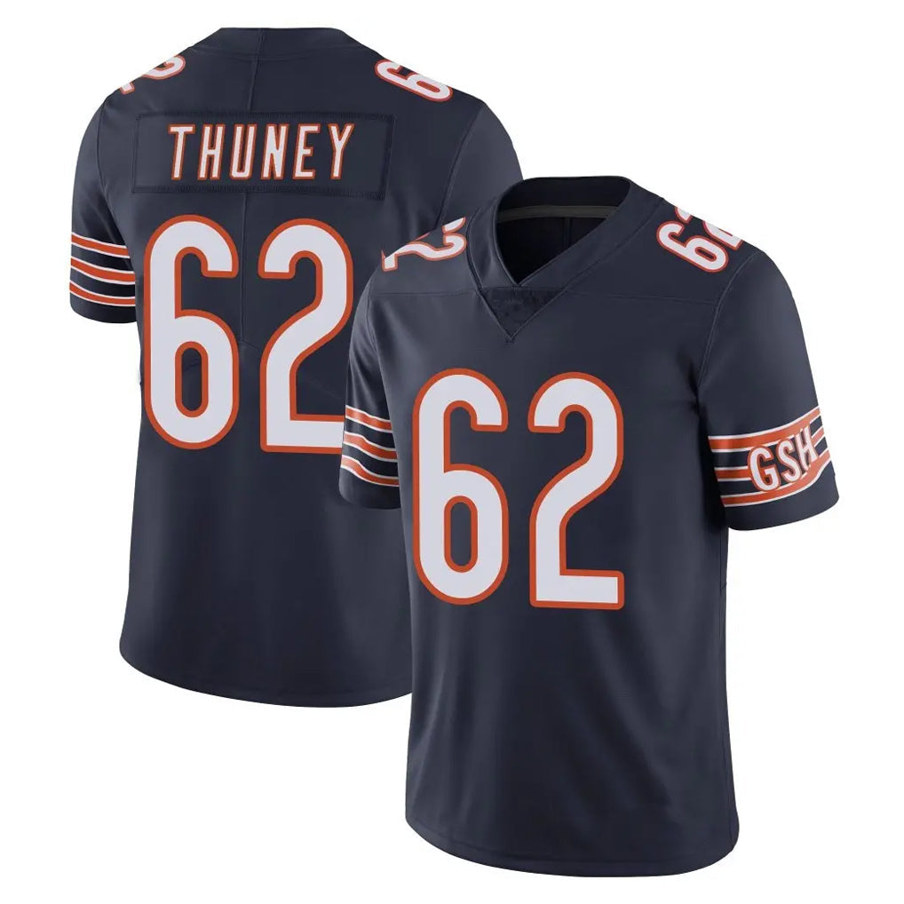 Kooe C.Bears #62 Joe Thuney Player Navy Vapor Untouchable Limited Home Game Stitched Jerseys