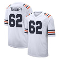 Kooe C.Bears #62 Joe Thuney Player White Classic Home Game Stitched Jerseys