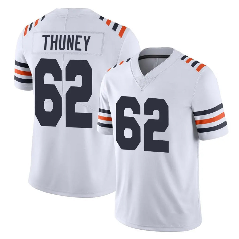 Kooe C.Bears #62 Joe Thuney Player White Classic Vapor Limited Home Game Stitched Jerseys