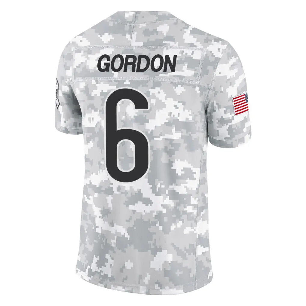 Kooe C.Bears #6 Kyler Gordon Player Arctic Camo Salute to Service Limited Stitched Jerseys