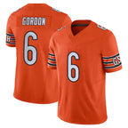 Kooe C.Bears #6 Kyler Gordon Player Orange Vapor F.U.S.E. Limited Home Game Stitched Jerseys