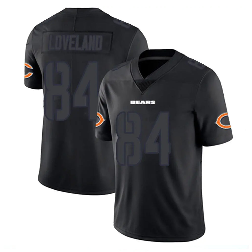 Kooe C.Bears #84 Colston Loveland Player Black Impact Limited Game Stitched Jerseys